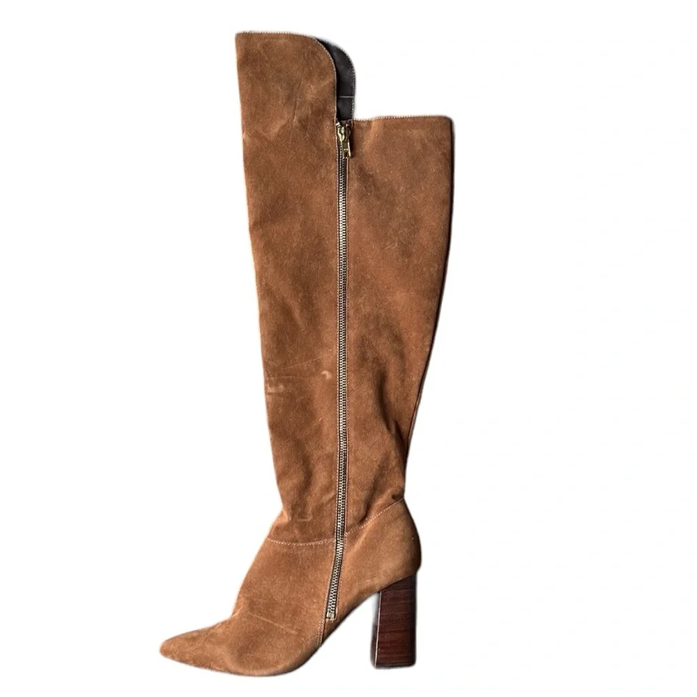 Lia Line Thick Heel Over Knee Boot
